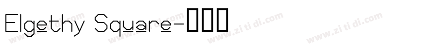 Elgethy Square字体转换